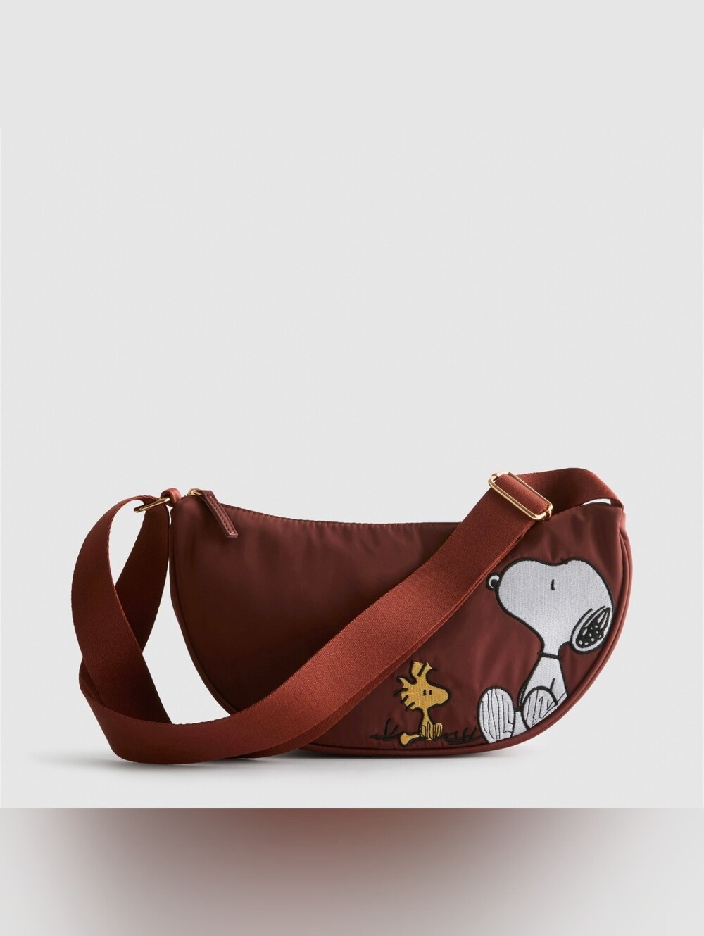 Peanuts Brown Snoopy Crossbody Bag with Woodstocks. Primark Price Firm - Picture 1 of 4